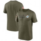 Men's Miami Dolphins Olive 2022 Salute to Service Legend Team T Shirt