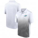 Men's Miami Dolphins White Black Parameter Polo