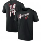 Men's Miami Heat #14 Tyler Herro Black T Shirt 306111