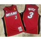 Men's Miami Heat #3 Dwyane Wade Red 2006 Champions Authentic Jersey