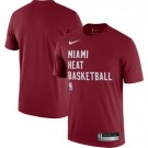 Men's Miami Heat Red Sideline Legend Performance Practice T Shirt