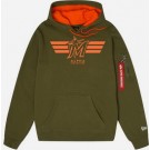 Men's Miami Marlins Green Alpha Industries Pullover Hoodie