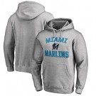 Men's Miami Marlins Printed Pullover Hoodie 112317