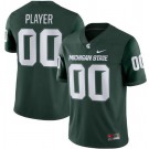 Men's Michigan State Spartans Customized Limited Green College Football Jersey