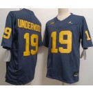 Men's Michigan Wolverines #19 Bryce Underwood Navy College Football Jersey
