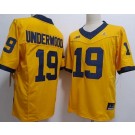 Men's Michigan Wolverines #19 Bryce Underwood Yellow College Football Jersey