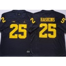 Men's Michigan Wolverines #25 Hassan Haskins Navy College Football Jersey