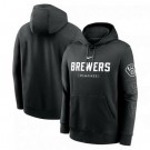 Men's Milwaukee Brewers Black Fashion Club Pullover Hoodie