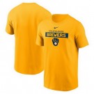 Men's Milwaukee Brewers Printed T Shirt 302061