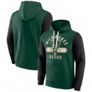 Men's Milwaukee Bucks Green Bold Attack Pullover Hoodie