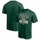 Men's Milwaukee Bucks Heathered Green 2021 Eastern Conference Champions Team Ambition Hometown T Shirt