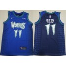 Men's Minnesota Timberwolves #11 Naz Reid Blue City Sponsor Swingman Jersey