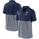 Men's Minnesota Twins Navy Stripes Patchwork Polo