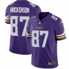 Men's Minnesota Vikings #87 TJ Hockenson Limited Purple Vapor Jersey