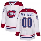 Men's Montreal Canadiens Customized White Authentic Jersey