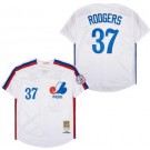 Men's Montreal Expos #37 Steve Rodgers White 1982 Throwback Jersey
