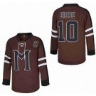 Men's Mystery Alaska #10 John Biebe Brown Hockey Jersey