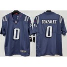 Men's New England Patriots #0 Christian Gonzalez Limited Gray Rivalries Vapor Jersey