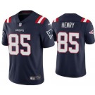 Men's New England Patriots #85 Hunter Henry Limited Navy Vapor Jersey
