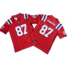 Men's New England Patriots #87 Rob Gronkowski Limited Red FUSE Vapor Jersey