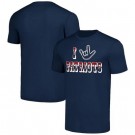 Men's New England Patriots Navy The NFL ASL Collection by Love Sign Tri Blend T Shirt