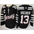 Men's New Jersey Devils #13 Nico Hischier Black Authentic Jersey