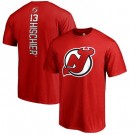 Men's New Jersey Devils #13 Nico Hischier Red Printed T Shirt 112617
