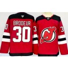 Men's New Jersey Devils #30 Martin Brodeur Red Authentic Jersey