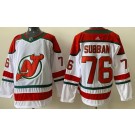 Men's New Jersey Devils #76 PK Subban White Alternate Authentic Jersey