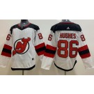 Men's New Jersey Devils #86 Jack Hughes White Authentic Jersey