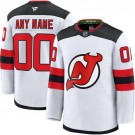 Men's New Jersey Devils Customized White Fanatics Authentic Jersey