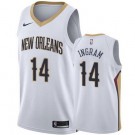 Men's New Orleans Pelicans #14 Brandon Ingram White Icon Hot Press Jersey