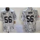 Men's New Orleans Saints #56 DeMario Davis Limited Arctic Camo 2024 Salute to Service Jersey