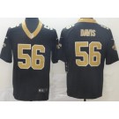 Men's New Orleans Saints #56 DeMario Davis Limited Black Vapor Jersey