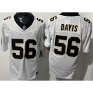 Men's New Orleans Saints #56 DeMario Davis Limited White FUSE Vapor Jersey