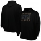 Men's New Orleans Saints Black Printed Pullover Hoodie 302585