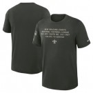 Men's New Orleans Saints Dark Green 2025 Salute to Service T-Shirt