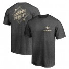 Men's New Orleans Saints Iconic Retro Diamond Scroll Printed T-Shirt 0780