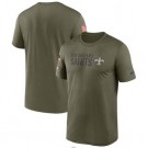 Men's New Orleans Saints Olive 2022 Salute to Service Legend Team T Shirt