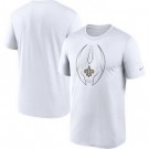 Men's New Orleans Saints White Legend Icon T-Shirt