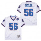 Men's New York Giants #56 Lawrence Taylor White 1986 Throwback Jersey