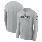 Men's New York Giants Gray 2024 Salute To Service Long Sleeve T Shirt