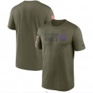 Men's New York Giants Olive 2022 Salute to Service Legend Team T Shirt