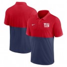 Men's New York Giants Red Navy Patchwork Polo