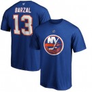 Men's New York Islanders #13 Mathew Barzal Blue Printed T Shirt 112394
