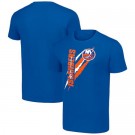 Men's New York Islanders Starter Blue Color Scratch T Shirt