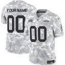 Men's New York Jets Customized Limited Arctic Camo 2024 Salute to Service Jersey