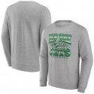 Men's New York Jets Gray Chance Throwback Fleece Pullover Sweatshirt