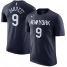 Men's New York Knicks #9 RJ Barrett Black Printed T Shirt 211072