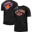 Men's New York Knicks Black 2022 City Edition Brushed Jersey T Shirt